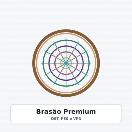 Matriz de Bordado Brasão Premium