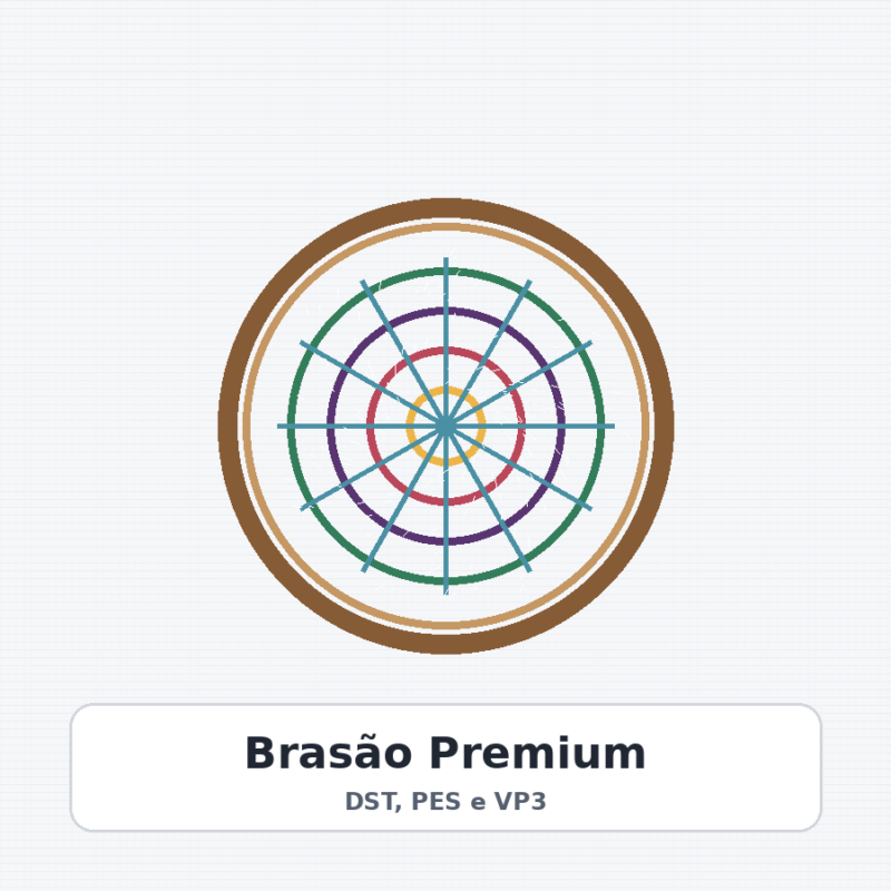 Matriz de Bordado Brasão Premium