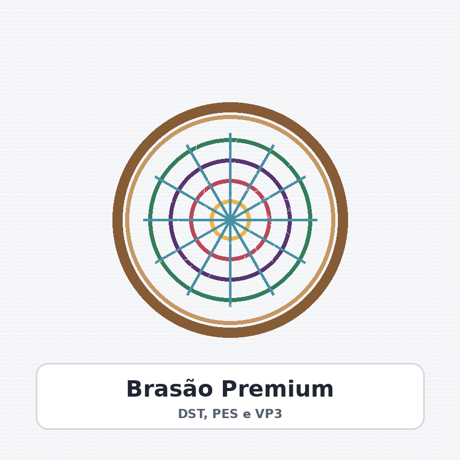 Matriz de Bordado Brasão Premium Matriz de Bordado Brasão Premium