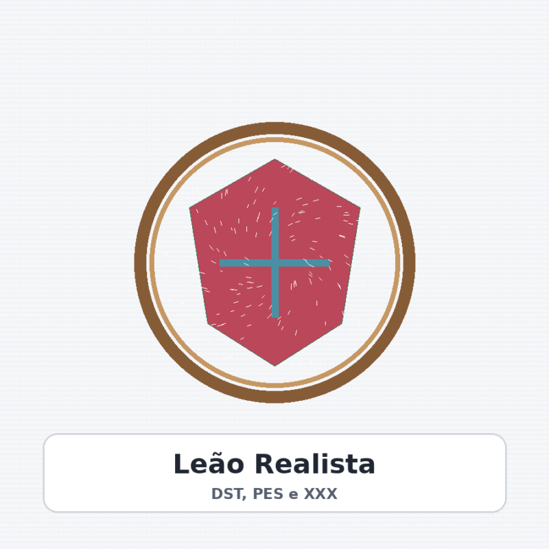 Matriz de Bordado Leão Realista