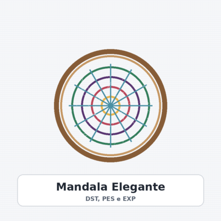 Matriz de Bordado Mandala Elegante