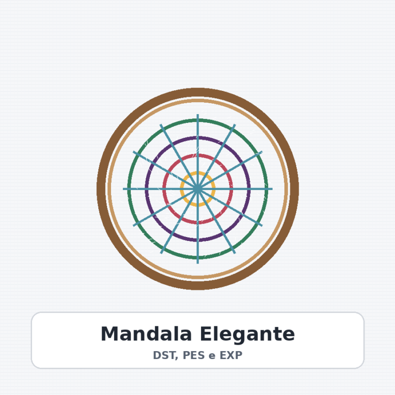 Matriz de Bordado Mandala Elegante
